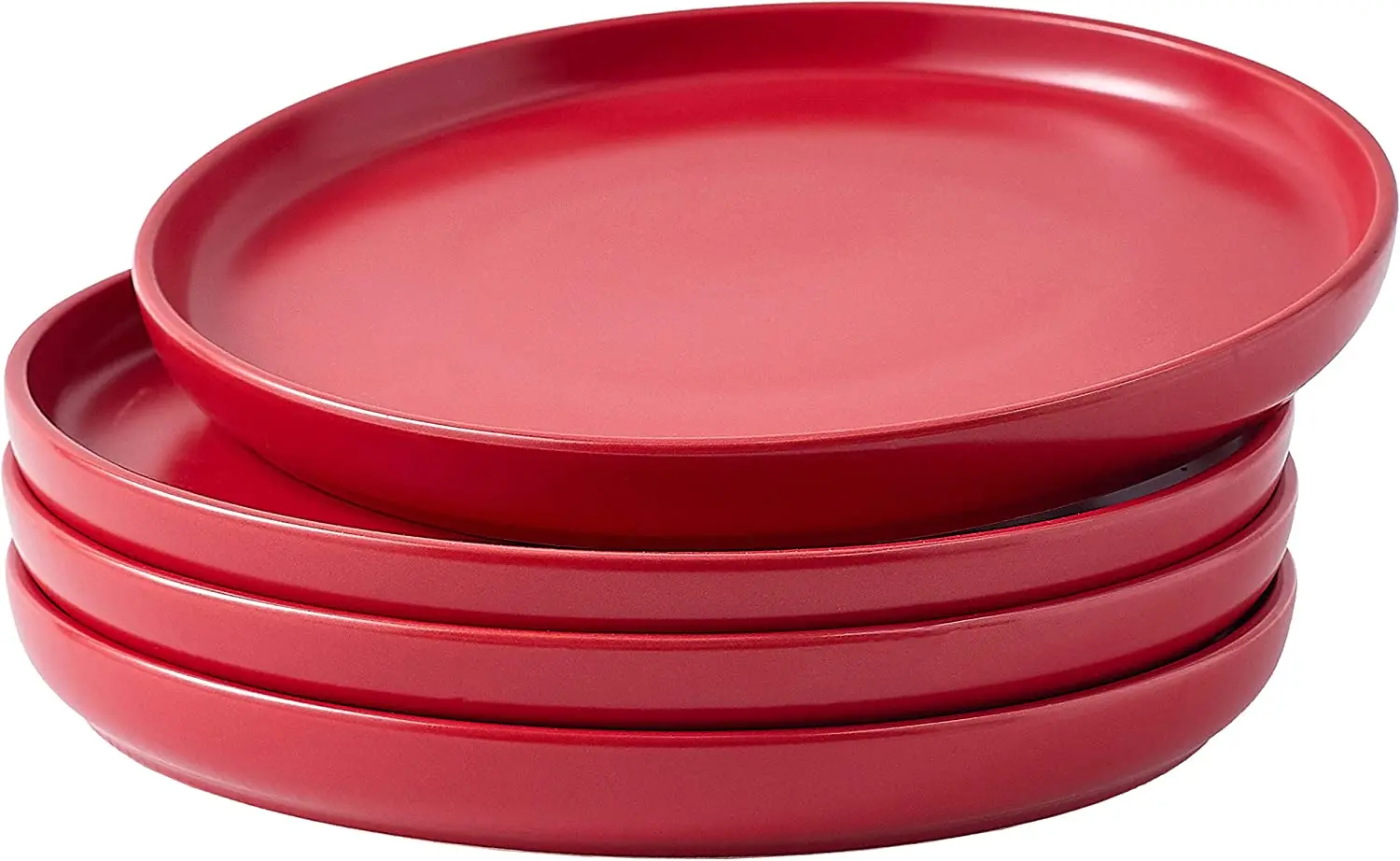

Set of 4 Elegant Matte 11" Round Ceramic Restaurant Serving Dinner