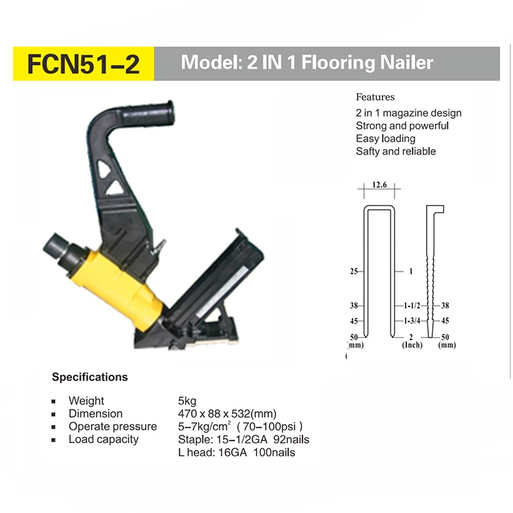 2 в 1 степлер для напольного покрытия Ga15 Ga16