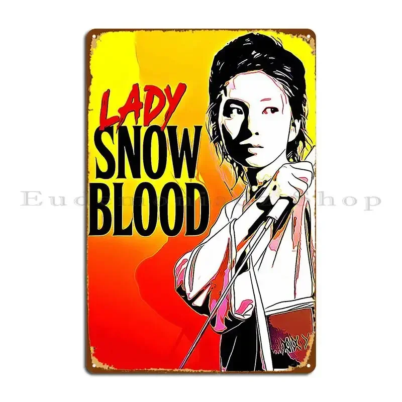Фото Металлическая табличка Lady Snowblood для вечеринок, кинотеатров, клубов, жестяная вывеска-постер №2