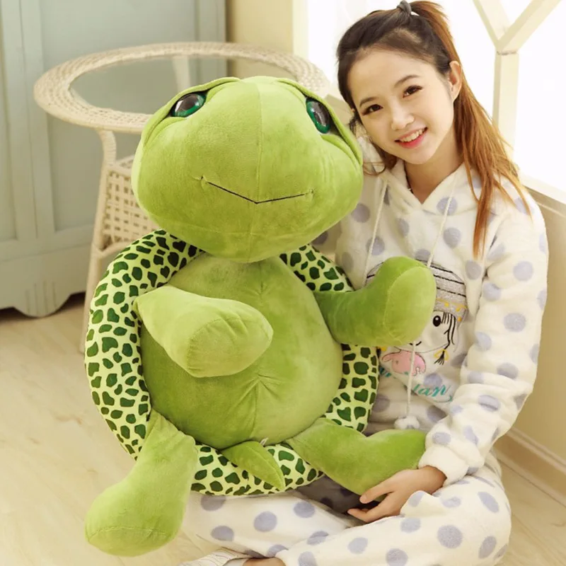 

Plush Toys Lovely Big Eyes Tortoise Kawaii Animal Dolls Stuffed Soft Animal Sea Turtle Pillow Birthday Gifts For Children Girls