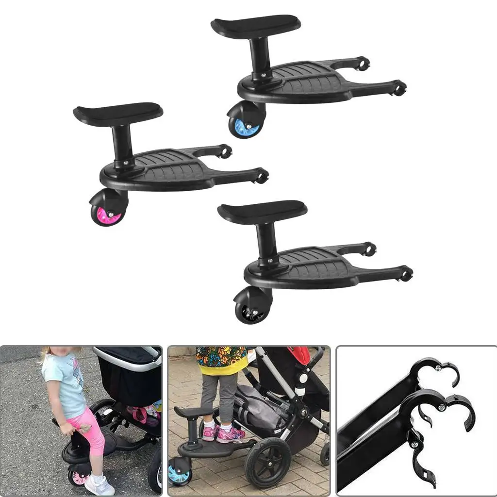 Удобная прогулочная коляска на колесах, детская коляска для малышей, коляска-коляска, адаптер, стоящая пластина для От 3 до 7 лет ребенка от AliExpress RU&CIS NEW