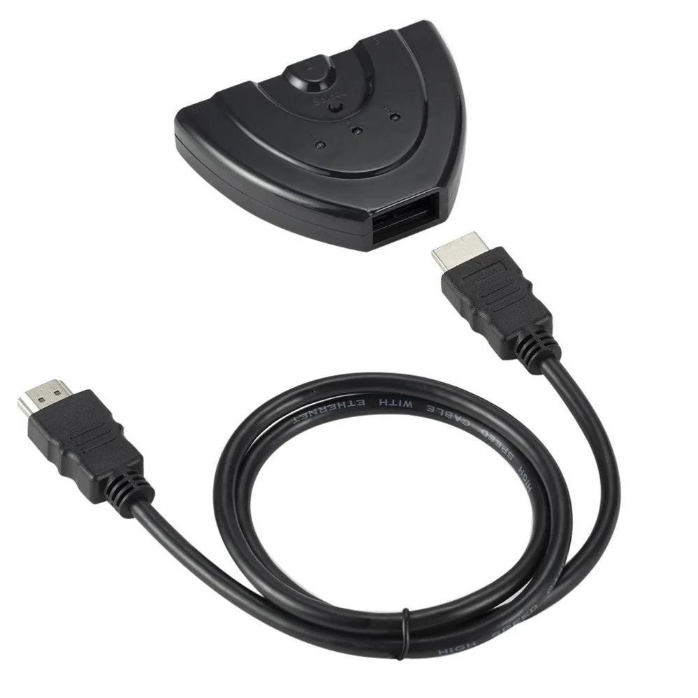 PzzPss 3 порта HDMI коммутатор адаптер кабель 1080P Сплиттер концентратор в 1 выход