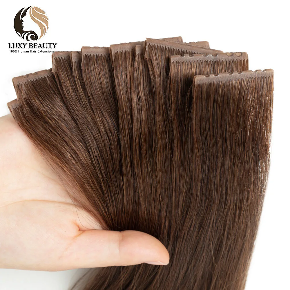 10 шт./упаковка невидимые волосы для наращивания из ПУ кожи