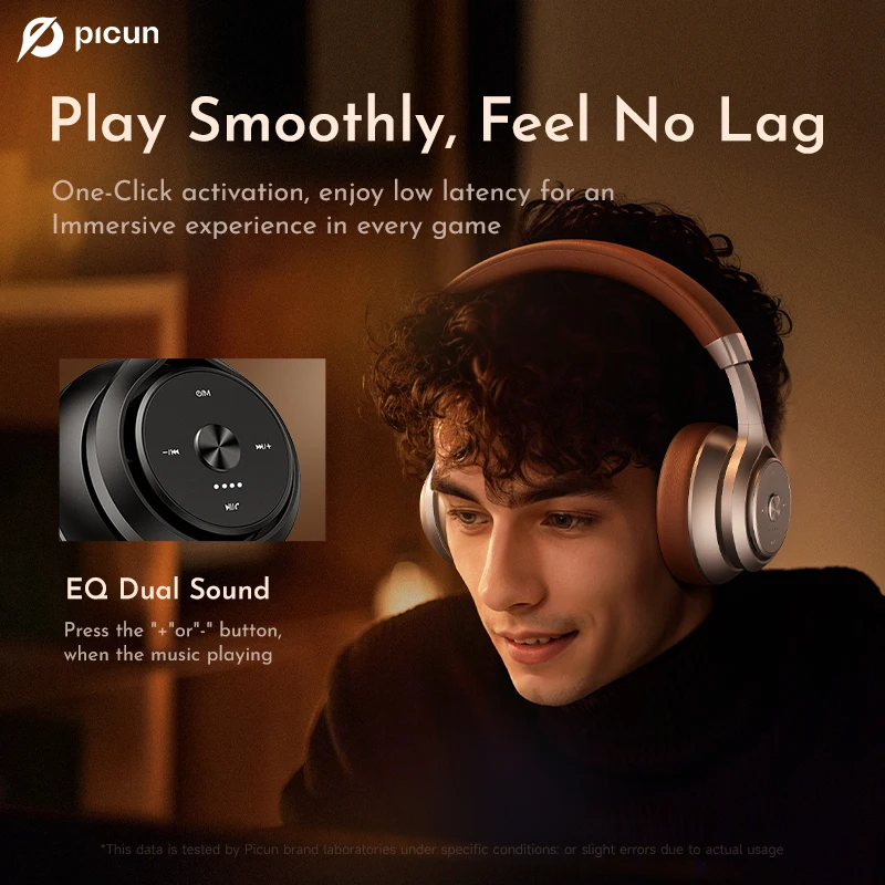 Фото Picun P28X Беспроводные наушники Bluetooth 5.3 Гарнитура с шумоподавлением Двойные устройства привода Наушники-вкладыши с басами Классическая гарнитура №3