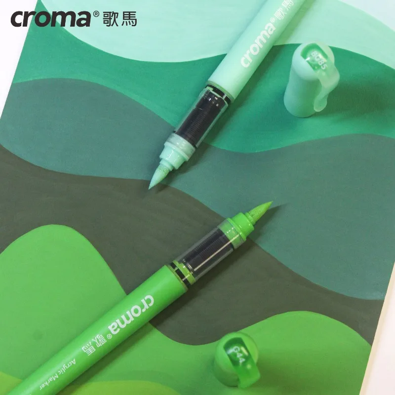 Croma 1601 цветов многоразового использования прямой жидкий акриловый маркер с мягким наконечником акварельная моющаяся кисть товары для рукоделия канцелярские принадлежности (art.: 3920d3faafe36) - 3920d3faafe36