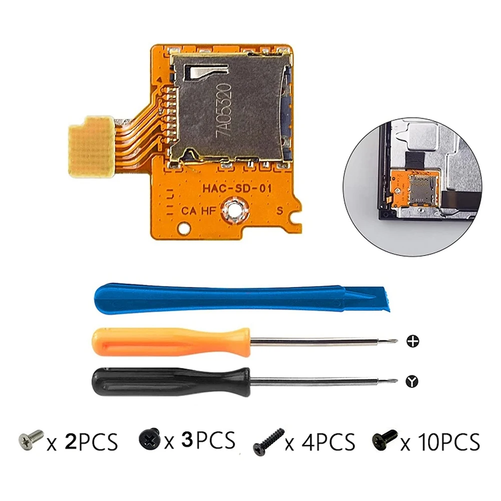 Запасной комплект для замены платы слота карты Micro-Sd запасные части Nintendo Switch Ns Tf Sd
