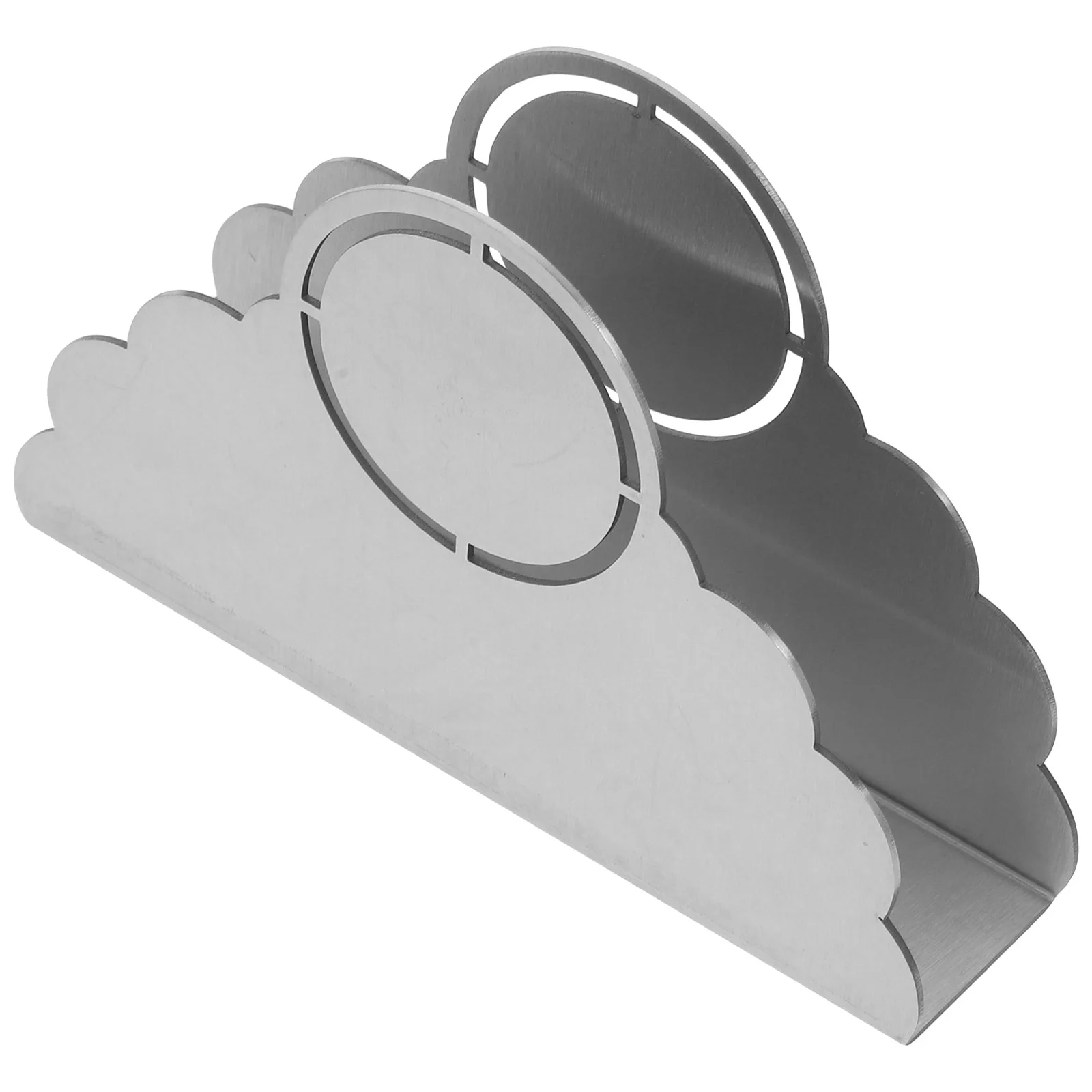 

Stainless Steel Napkin Dispenser Decor Vertical Storage Holder Upright Home Rack Metal Household Paper Towel