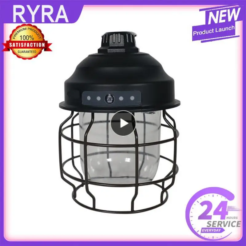 

Usb Charging Metal Hanging Lanterns 3600mah Camping Equipment Quality Type-c Charging Camping Lights Emergency Lamp Hiking Lamp