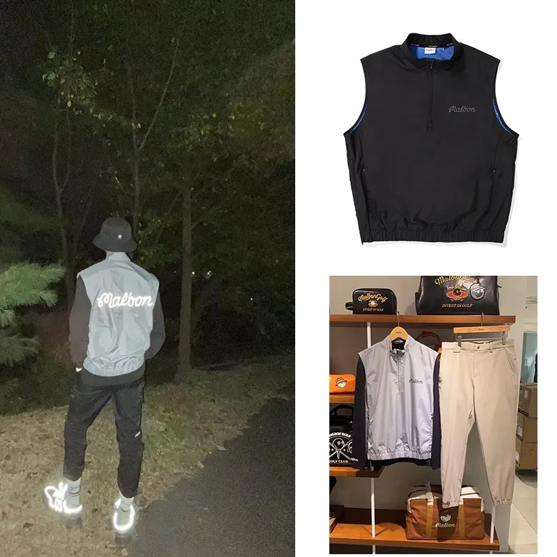 Купи Men's Lightweight Golf Vest Sleeveless Softshell Jacket Windproof Outerwear Vest for Travel Running Hiking за 2,700 рублей в магазине AliExpress