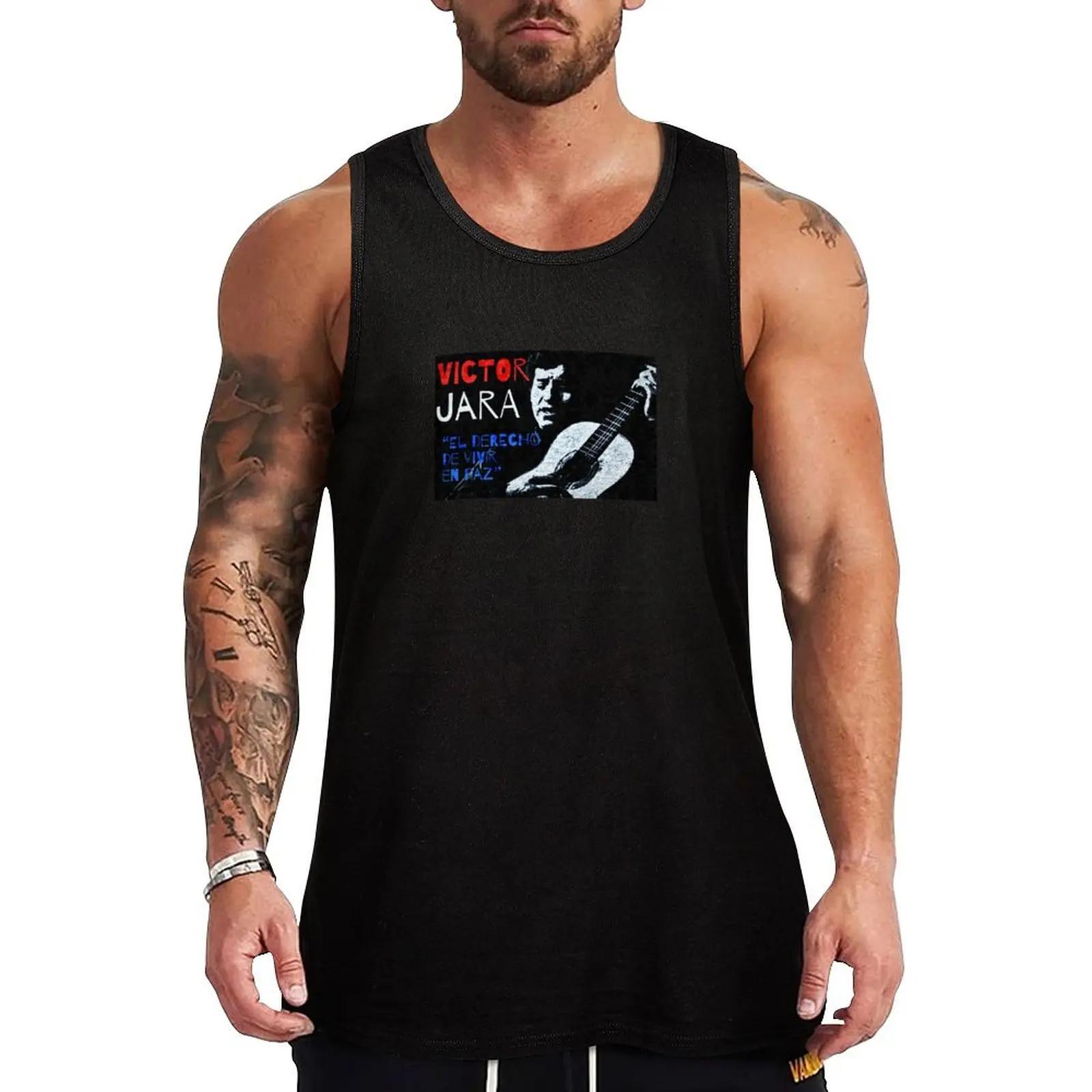 Виктор Джейра - Elelea de Leit en paz / The right to live in peace Tank Top Мужская хлопковая футболка для