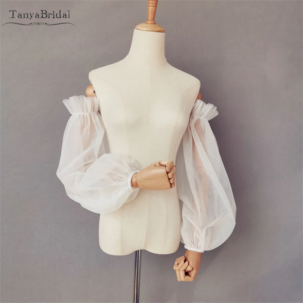 

Double Layers Tulle Detachable Wedding Sleeves Fashion Bridal Accessories DG273