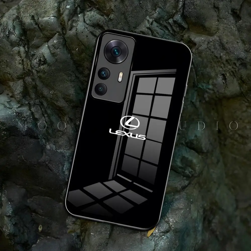 Роскошный автомобильный прозрачный чехол для телефона L-Lexus-s Samsung S 24 23 22 21 20 A 34 54
