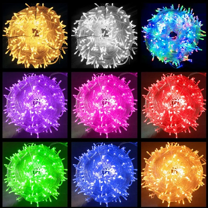 

Christmas Lights 10M 20M 30M 50M 100M Led String Lights Fairy Light 8 Modes Garland for Wedding Party Holiday Lights 220V 110V