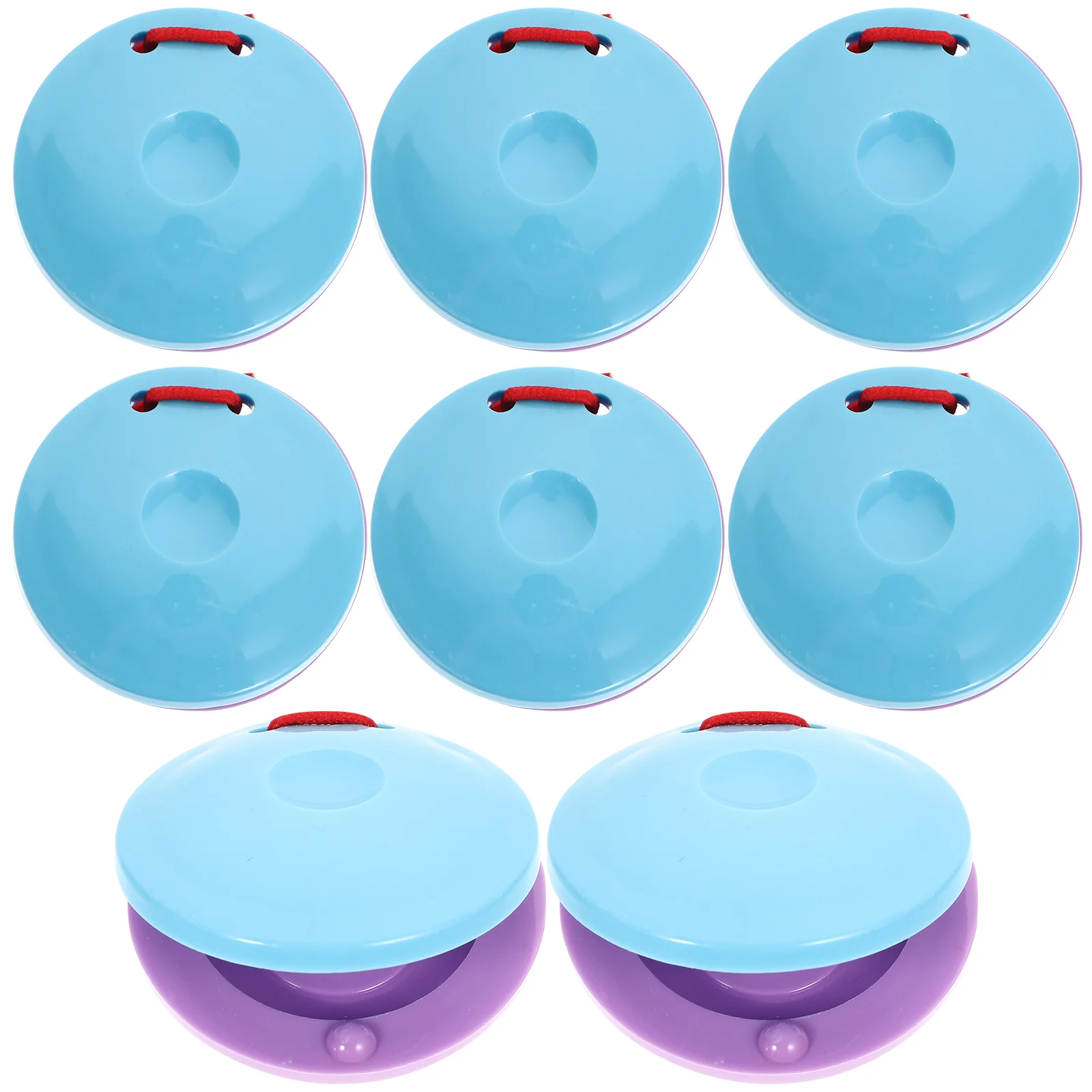 8 шт. детский круглый звуковой сигнал пластиковые кастаньеты на палец ударный