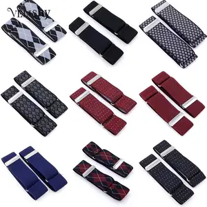 1 пара Мужская рубашка регулируемая повязка на руку рукав подвязка бармен держатель манжеты эластичный металлический ремешок