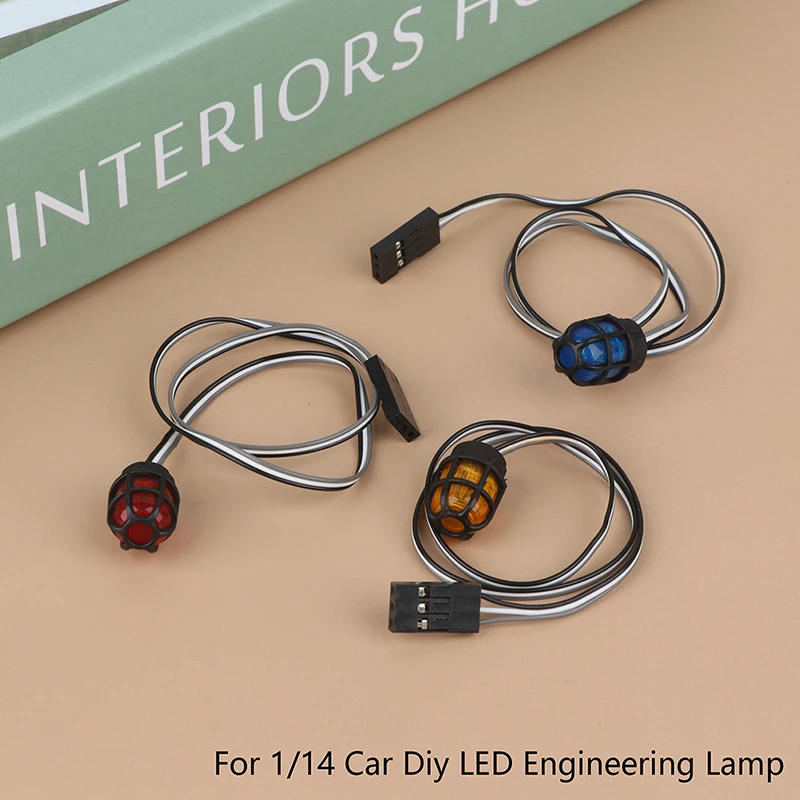 

1pcs 360 Degree Rotating Light LED Engineering Lamp for 1/14 Excavator Tamiya RC Truck Trailer Tipper Car Diy Parts