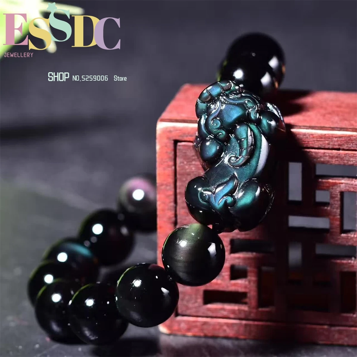 

Браслет из натуральной радуги с гладкой поверхностью, маленькие локоти Pixiu для мужчин и женщин, Подарочные ювелирные украшения с одной петл...