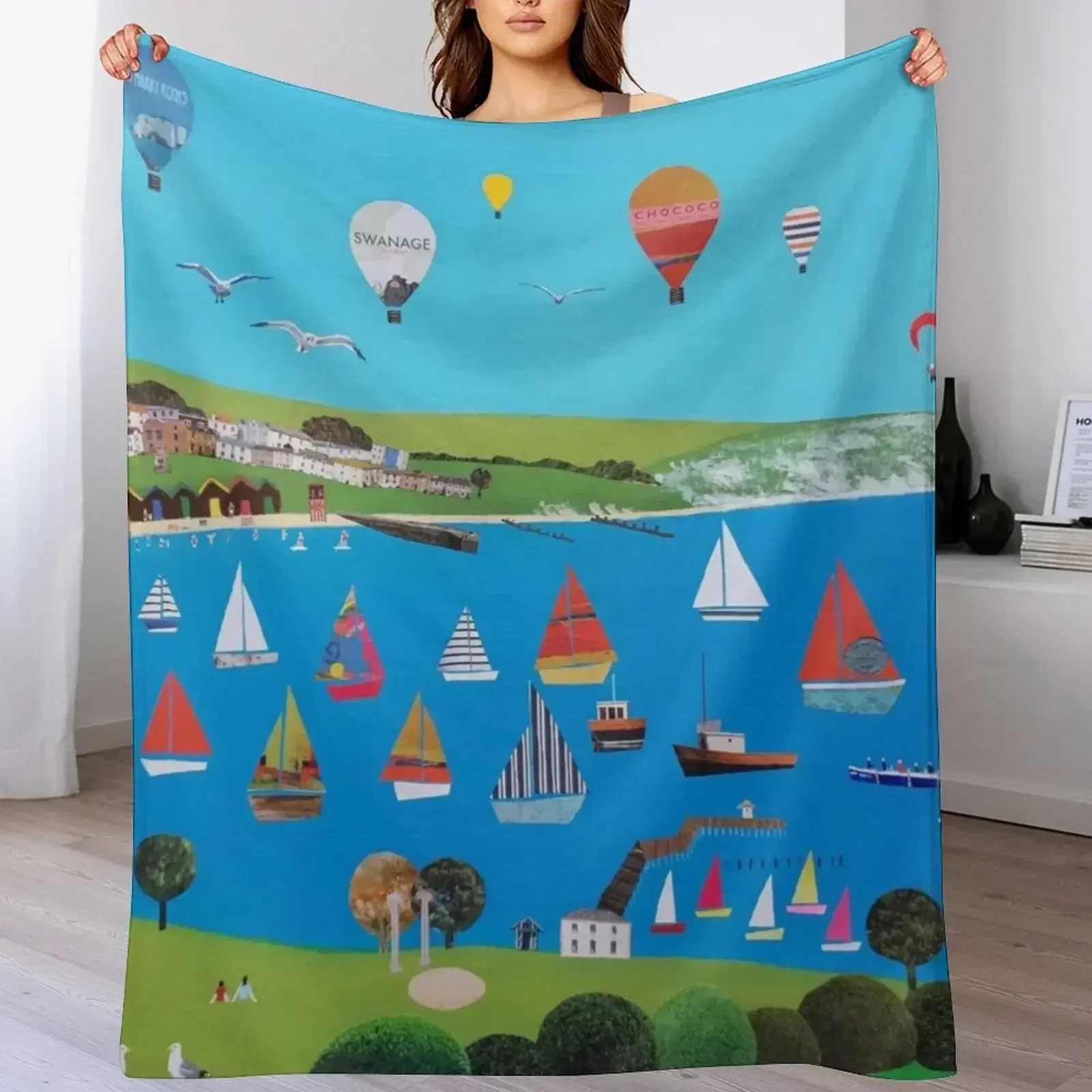 Одеяло Swanage Dorset одеяла для косплея в стиле аниме детские