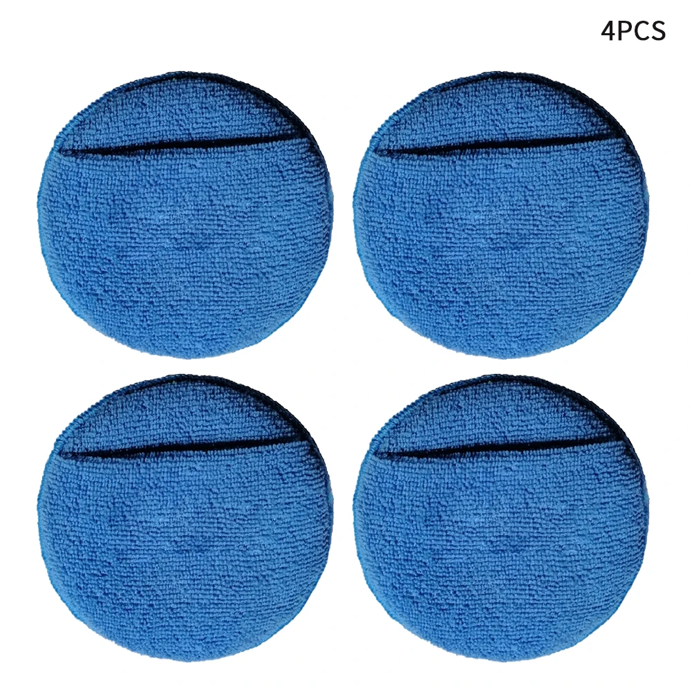 

4pcs Waxing Tool Wheel Maintenance Round Flexible Ultra Fine Cleaning Pad Polishing Sponge Car Polish Washing Wear Resistant