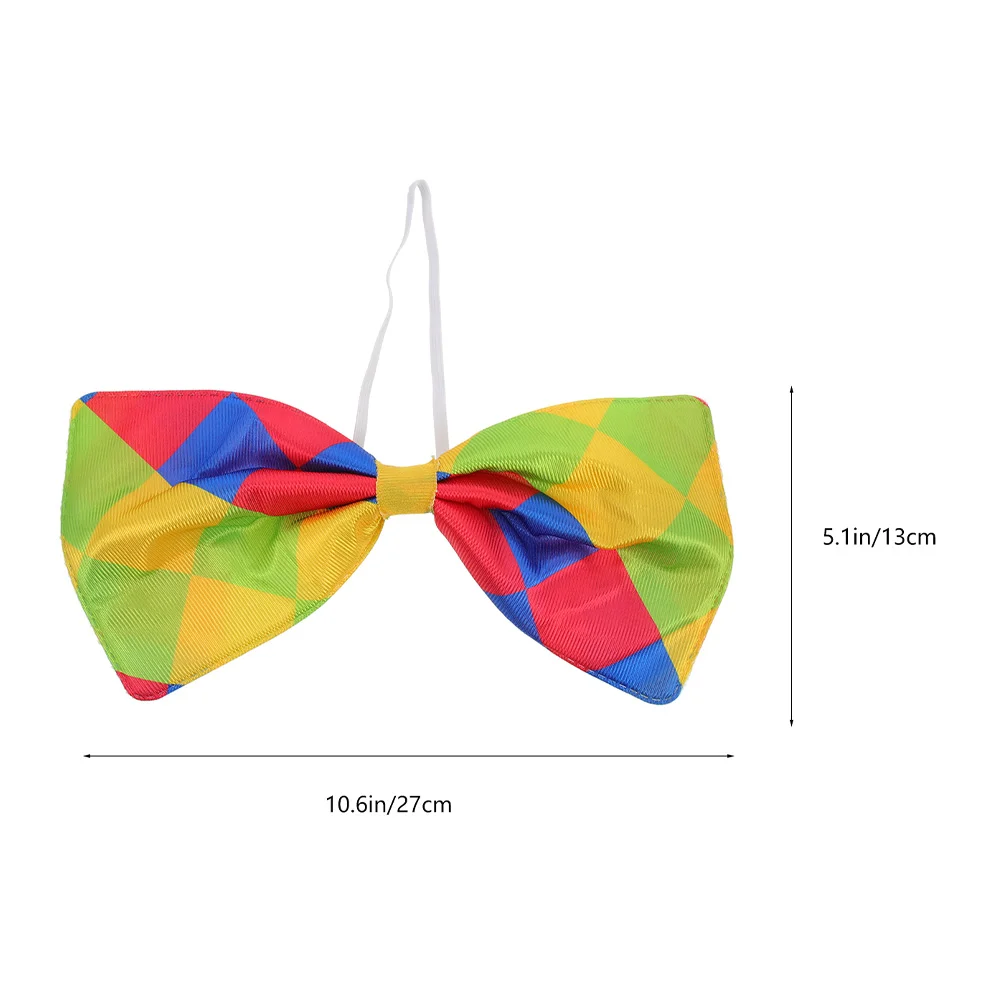 

3 Pcs Clown Bow Tie Mens Ties Street Artist Bowtie Dress Accessories Clothing Costume Bowknot Role Play Man Rainbow Collar