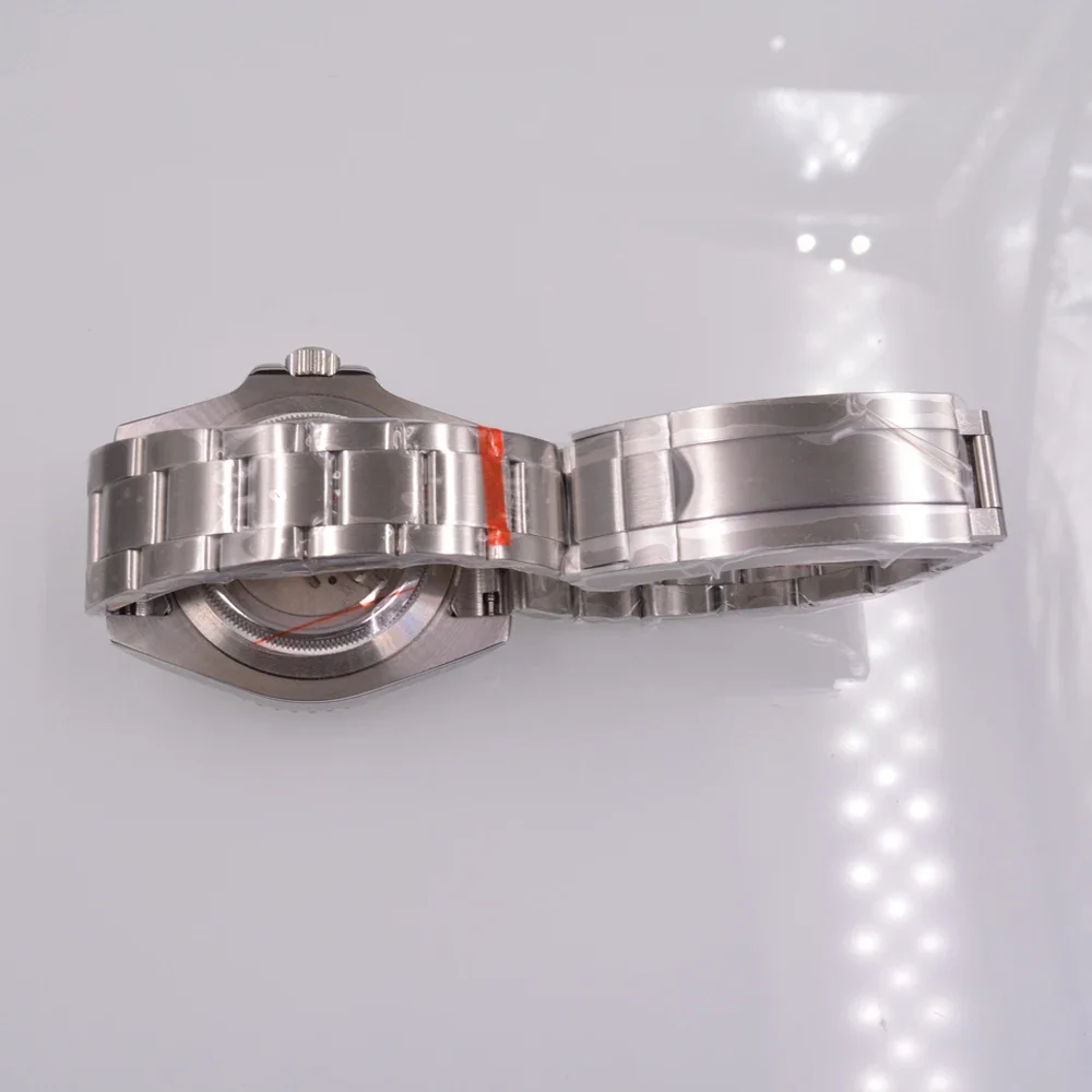 40 мм DEBERT NH34 /3804 GMT Многофункциональный белый циферблат светящийся нержавеющая