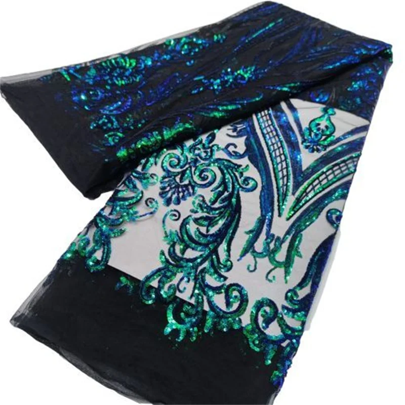 

Зеленая/черная ткань, вышивка, африканская сетка, кружевная ткань, французское Тюлевое кружево для платья, свадьбы, праздничный материал