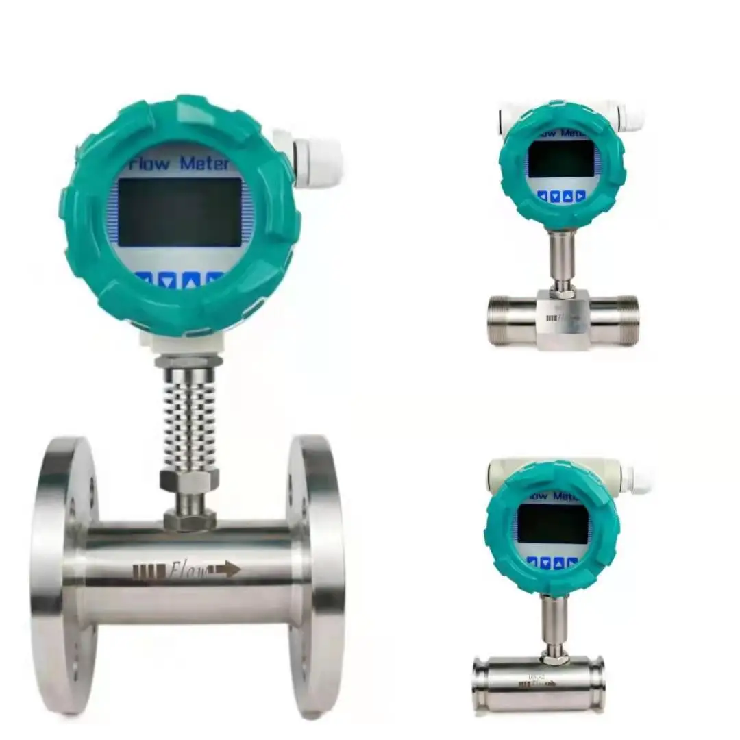 

Stainless steel chemical distilled gin sanitary RS485 food industry turbine flow meter milk beer