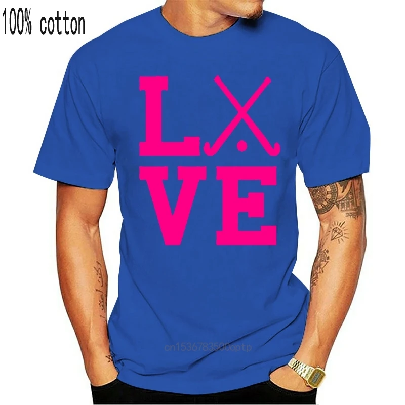 

Man Clothing Women's T Shirts Fashion Short Sleeve O-Neck Cotton T-Shirt Love Field Hockeyer Funny Casual Tee Shirts Tops