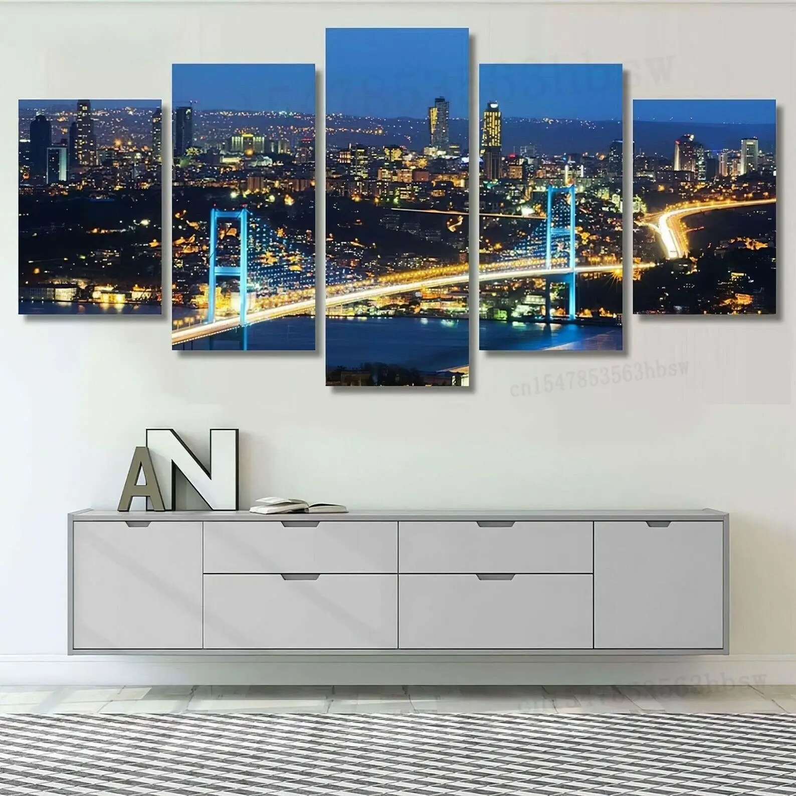 

5 шт., настенный постер «Мост босспора индейки»