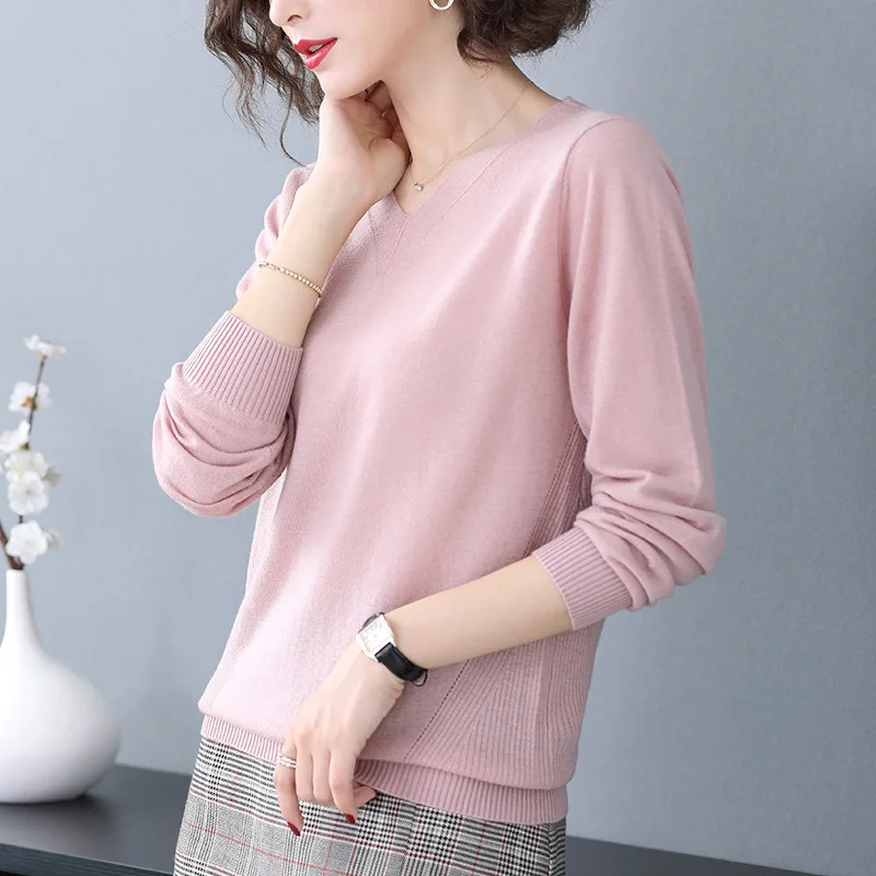 

Women's sweater 2022 new pregnant women's V-neck in winter Black