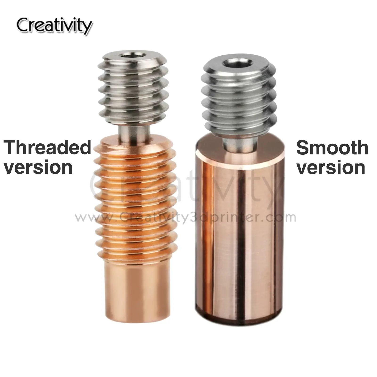 

Creativity High Quality Bi-Metal Heat Break V6 Throat For E3D V6 Hotend Prusa i3 MK3 Break 1.75MM Filament 3D Printer Parts