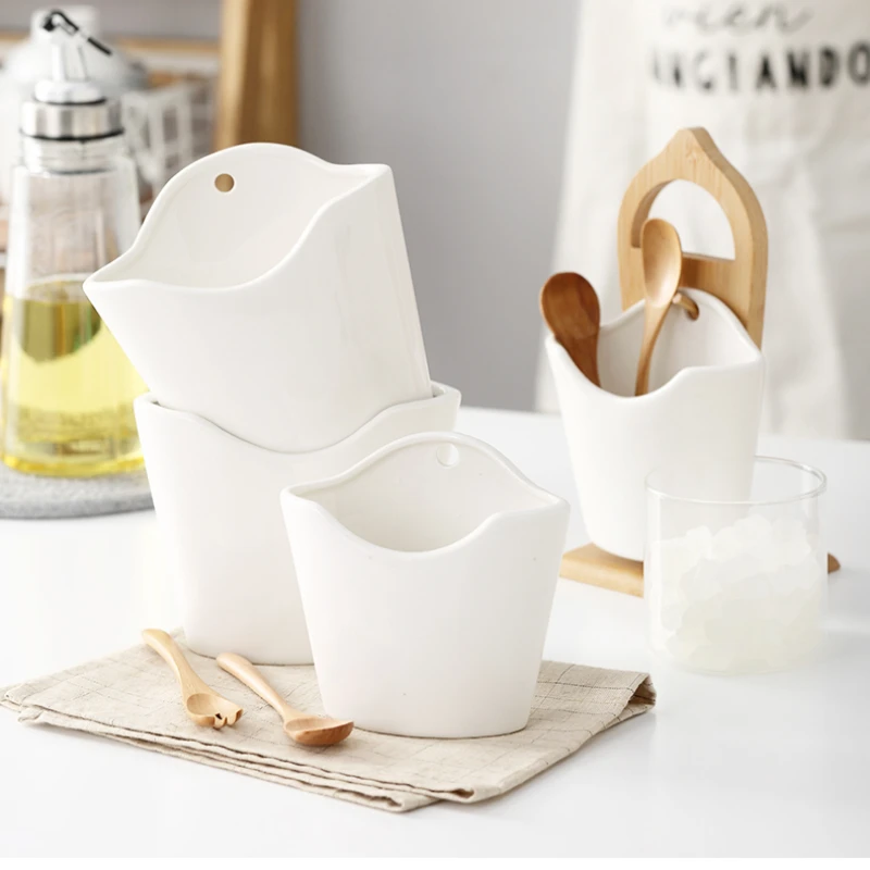 Стильный керамический органайзер для столовых приборов декоративные бамбуковые