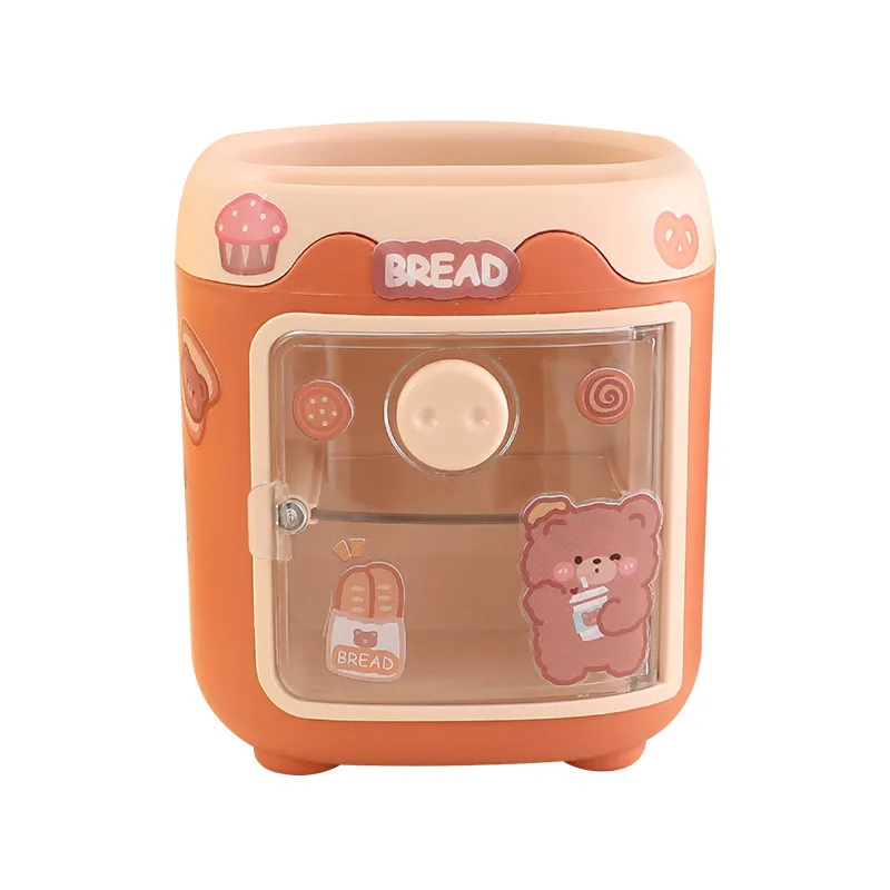 

Creative Cute Fashion Storage Box Desktop Multi-function Pencil Holder School Supplies Desk Kawaii Cartoon Organizer Stationery