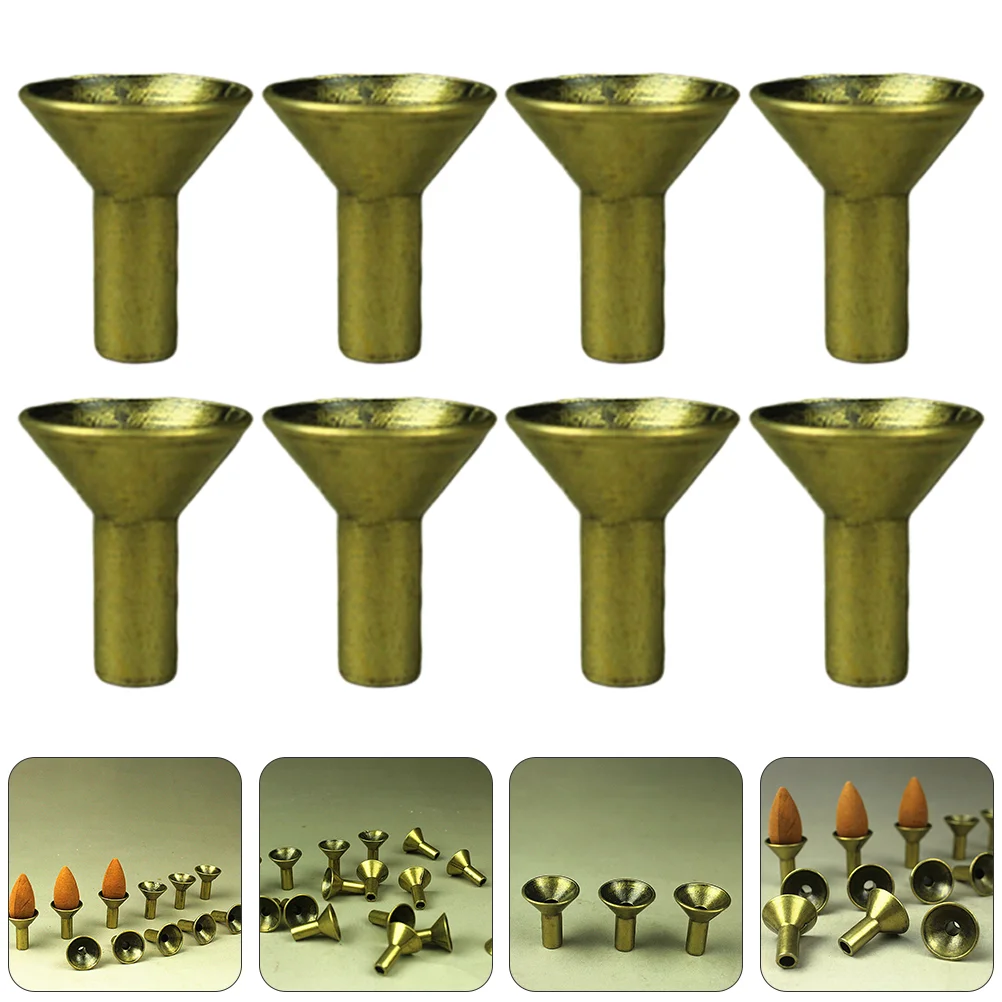 

12pcs Backflow Incense Head Base Frame Metal Incense Holders Home Supplies
