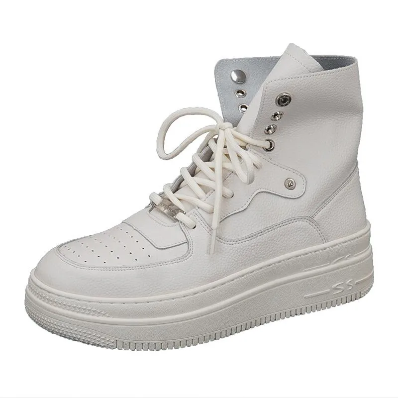 

White Men Ankle Boots Fashion Man Casual Sneakers Fashion Mens Designer Boots