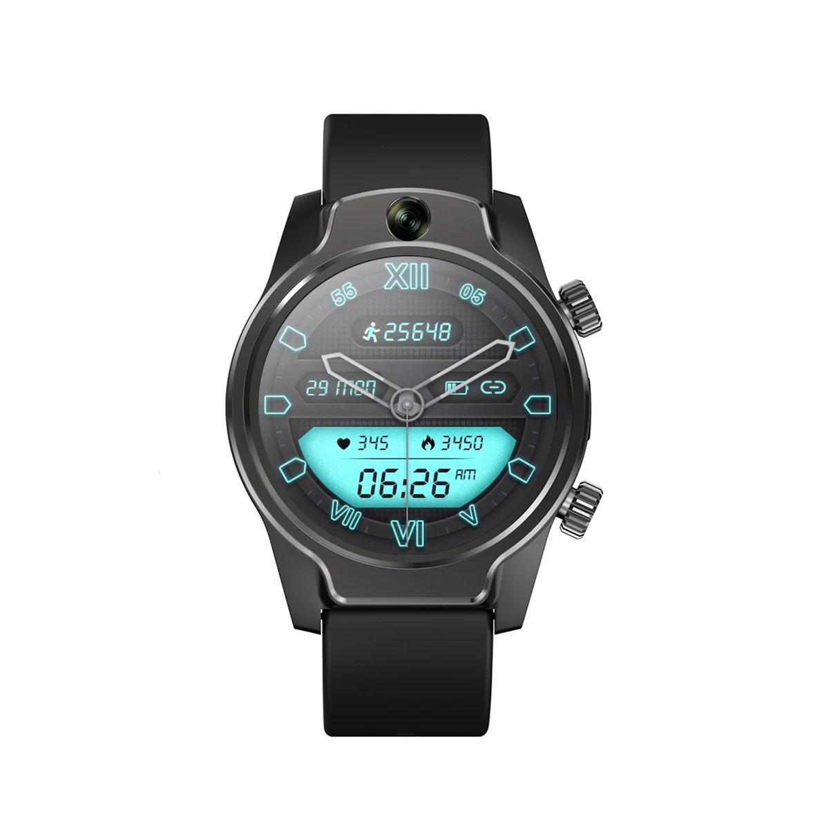 

Мужские Смарт-часы Rogbid Brave, 4G, SIM, GPS, Wi-Fi, 32 ГБ, NFC, IP68, водонепроницаемый фитнес-трекер с камерой, пульсометром, функцией распознавания лица, Android
