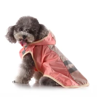 pet dog raincoat hooded reflective rain coat waterproof jacket for small medium and large dogs soft breathable mesh dog clothes