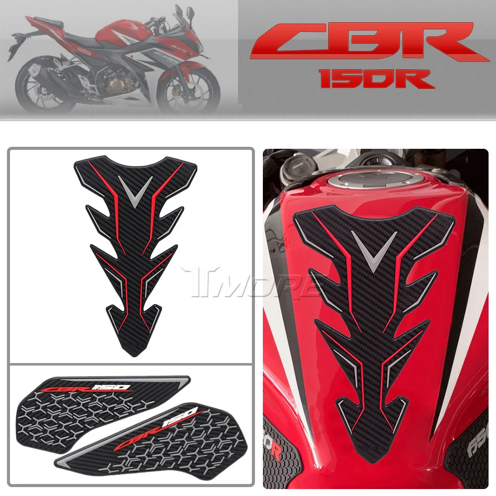 For Honda CBR150 CBR 150R CBR150R 2021-2022 Motorcycle Fuel Tank Pad Protector sticker Side Pad Knee Grip Decal Kit Decoration