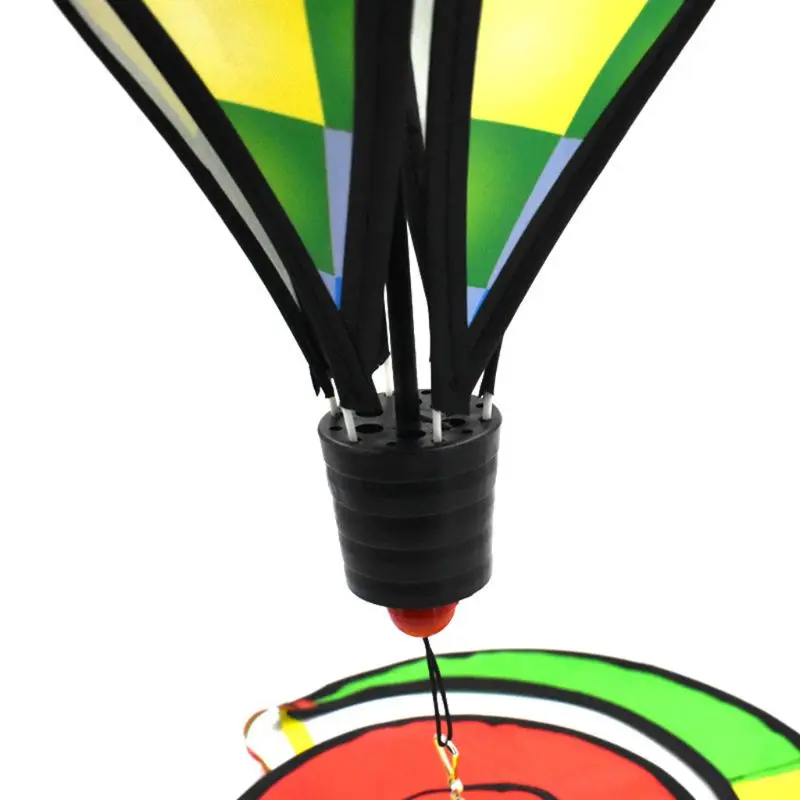 

Hot Air Balloon Rotating Wind Strip Windmill Outdoor Hanging Rainbow Color Park Attractions Decoration Pinwheel Kindergarten