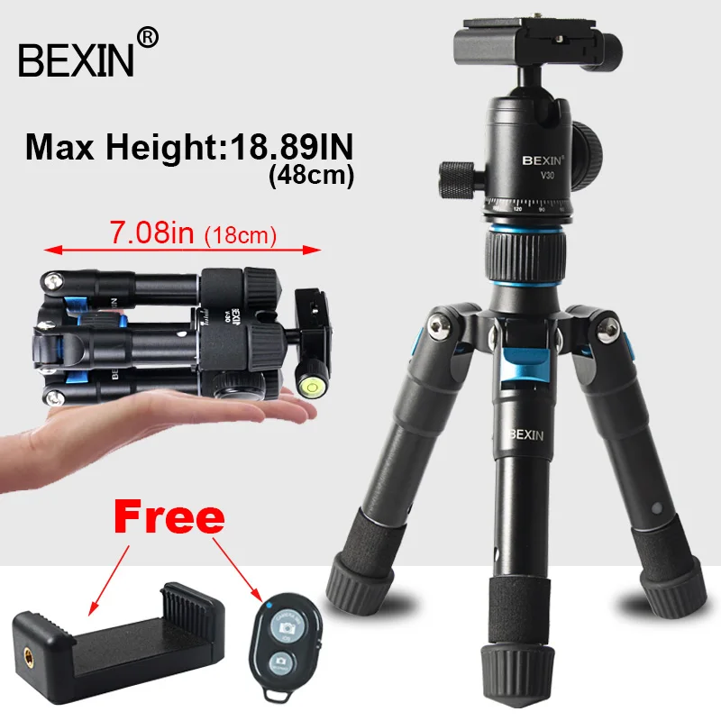 

Travel portable mini tripod, suitable for all kinds of mobile phones, sports cameras phone tripod selfie