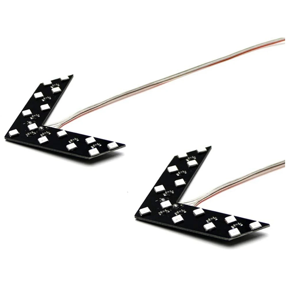 

2PCS 14 SMD Car LED Rear View Mirror Indicator Turn Signal Light Rearview Mirror Lamp Car Accessories, Yellow