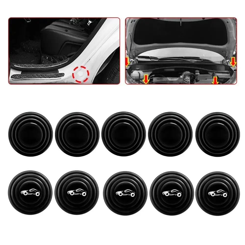 

20Pcs/lot Car Trunk Sound Insulation Pad Universal Car Door Shock Absorbing Gasket For VW Shockproof Thickening Cushion Stickers