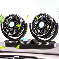 12v24v mini electric car fan low noise summer car air conditioner 360 degree rotating cooling fan car cooler ventilador 12v
