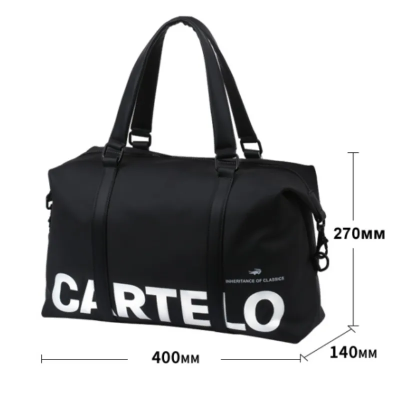 CARTELO Unisex Large Capacity Duffle Bag Travel Clothes Storage Bags Zipper Oxford Weekend Bag Thin Portable Moving Luggage Bag