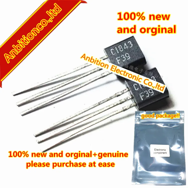 

10pcs 100% new original 2SC1843 C1843 TO-92 MOS SILICON TRANSISTOR in stock