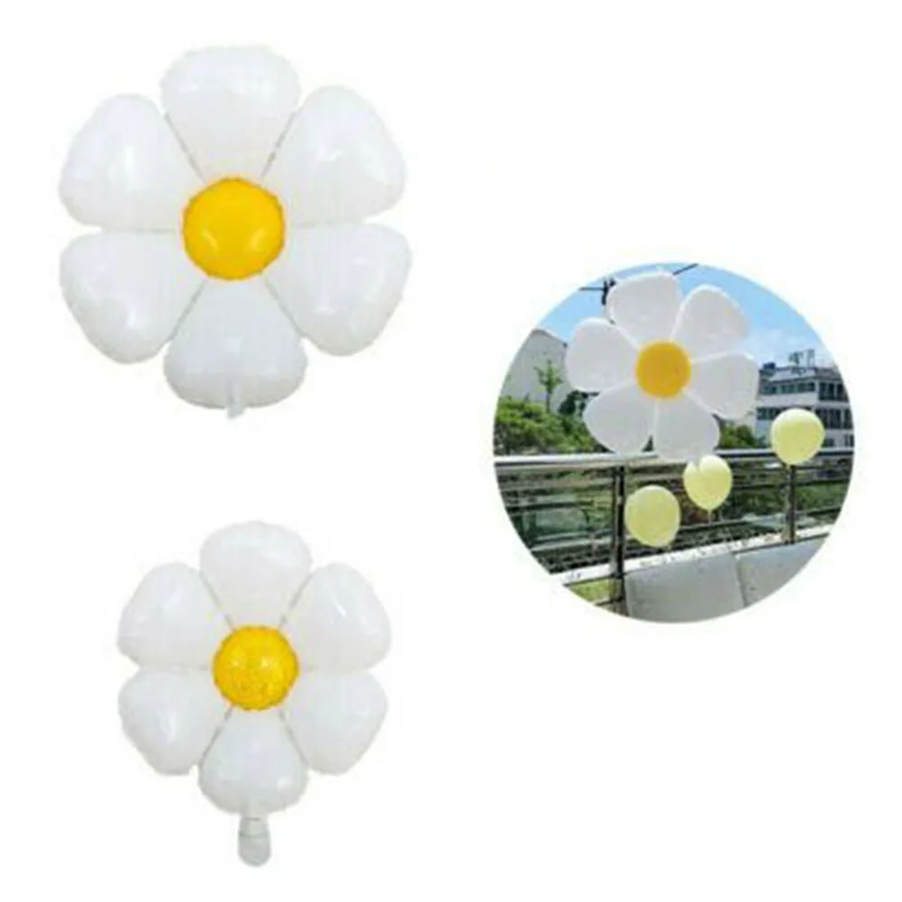 

5pcs Daisy Balloon Wedding Arrangement New House Decoration Birthday Party Holiday Ceremony Latex Balloon Thickening