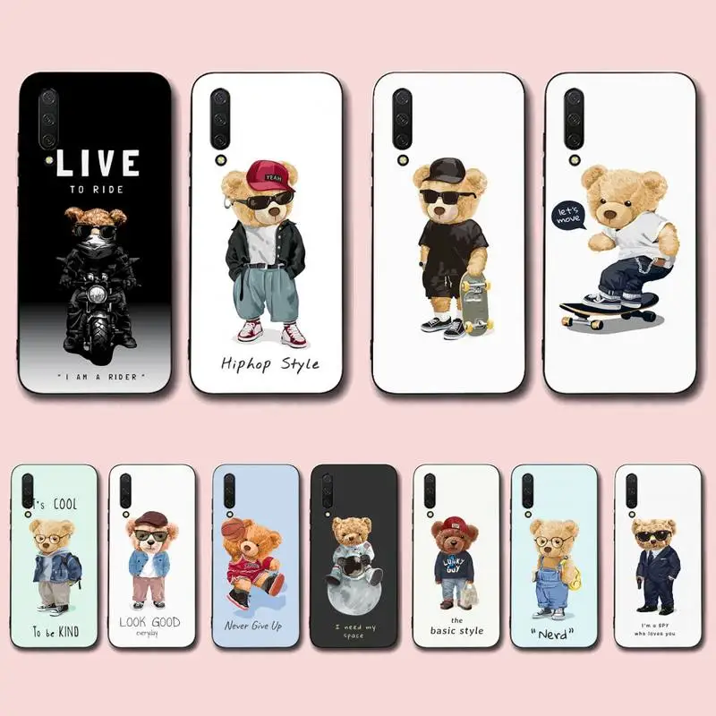 

Funny Fashion sports bear Phone Case for Xiaomi mi 5 6 8 9 10 lite pro SE Mix 2s 3 F1 Max2 3