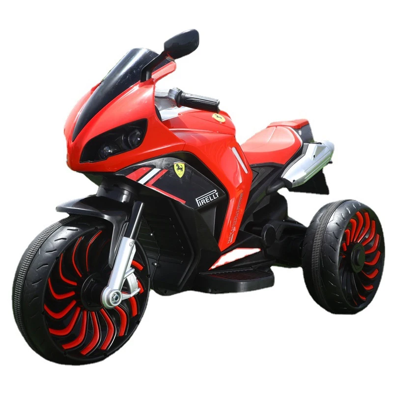 

HY New 12V Electric Motorcycle Dual Motor Drive Adult Electric Car Toys for Children Rideable Large Tricycle 1-15 Years Old Gift