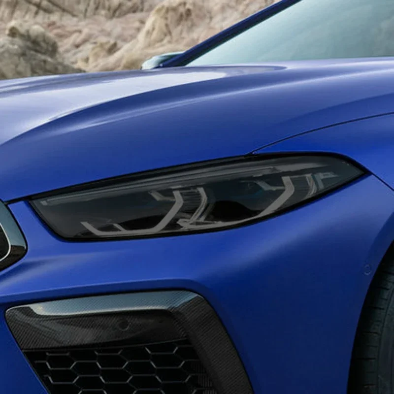 Защитная пленка для автомобильных фар виниловая защита Прозрачная черная