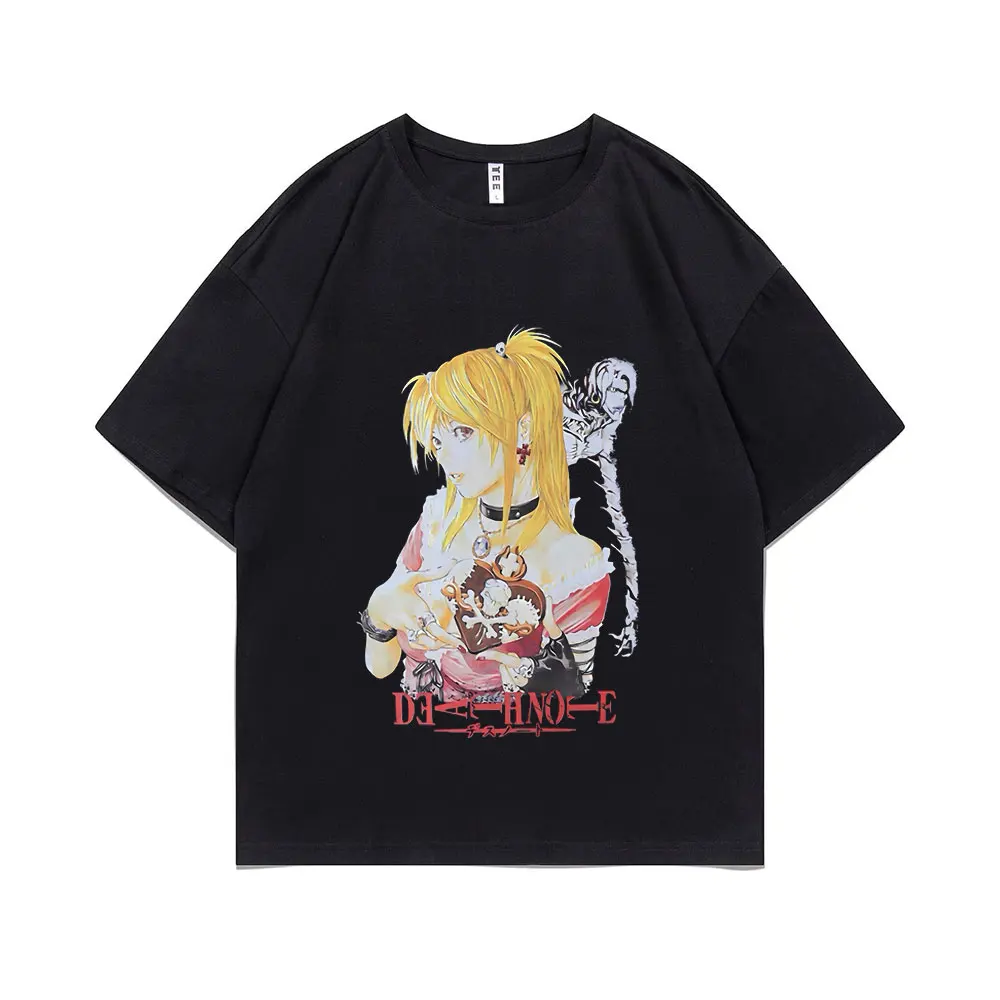 

Anime Death Note MisaMisa Ryuk Graphic T Shirts Men Women Manga High Quality T-shirts Men's 90s Vintage Short Sleeve Tops Tshirt